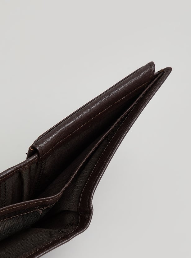 ALLEN SOLLY Solid Design Bi-Fold Wallet