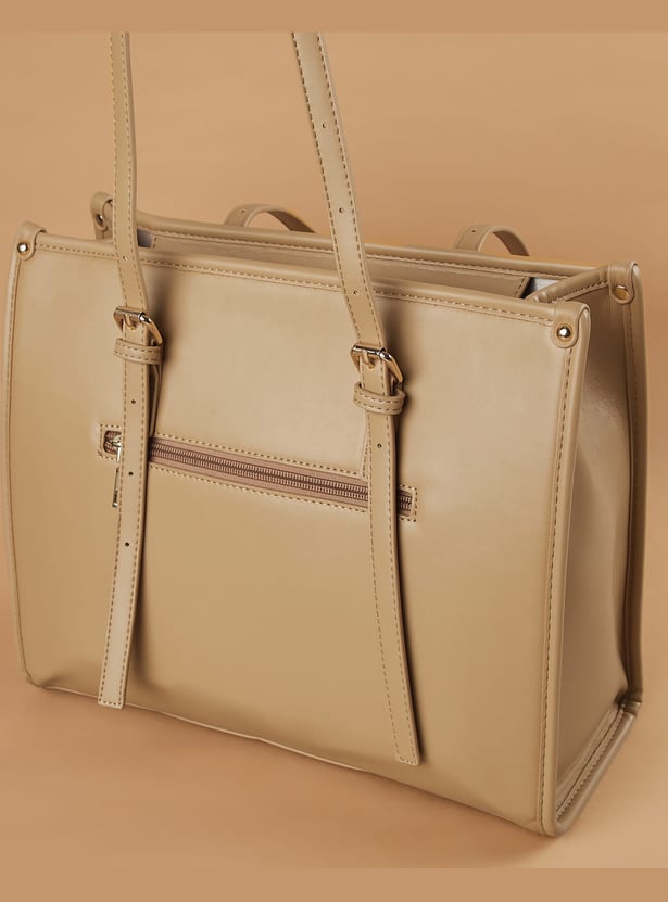 CODE Checked Shoulder Bag