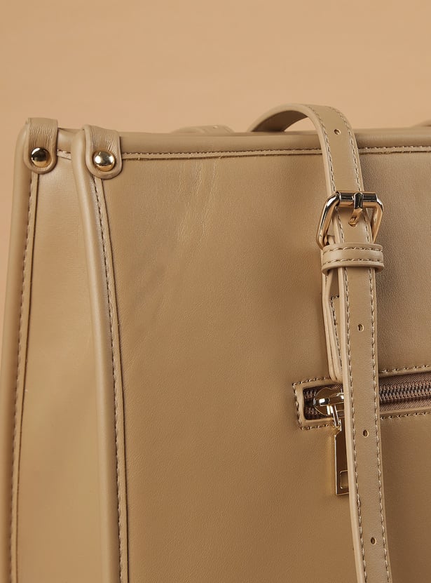 CODE Checked Shoulder Bag