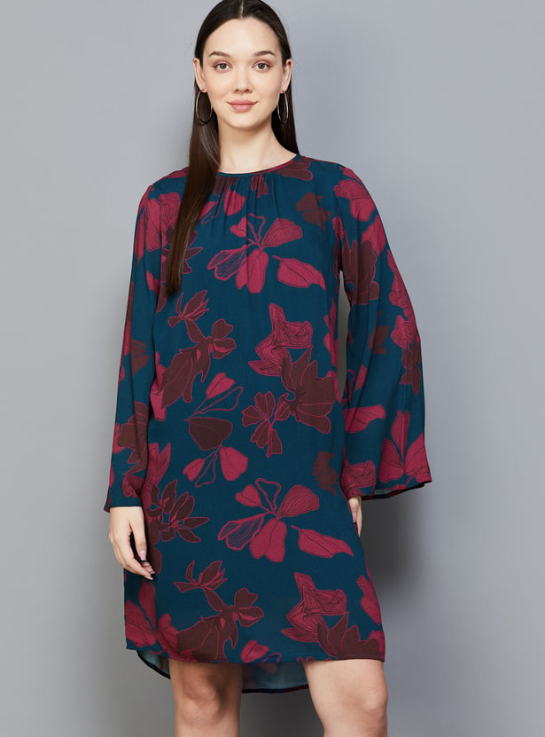 AND Floral Print A-Line Dress