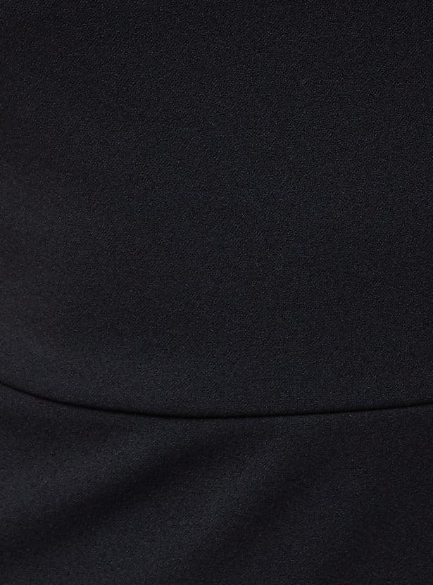 CODE Embellished Strap Asymmetric Dress