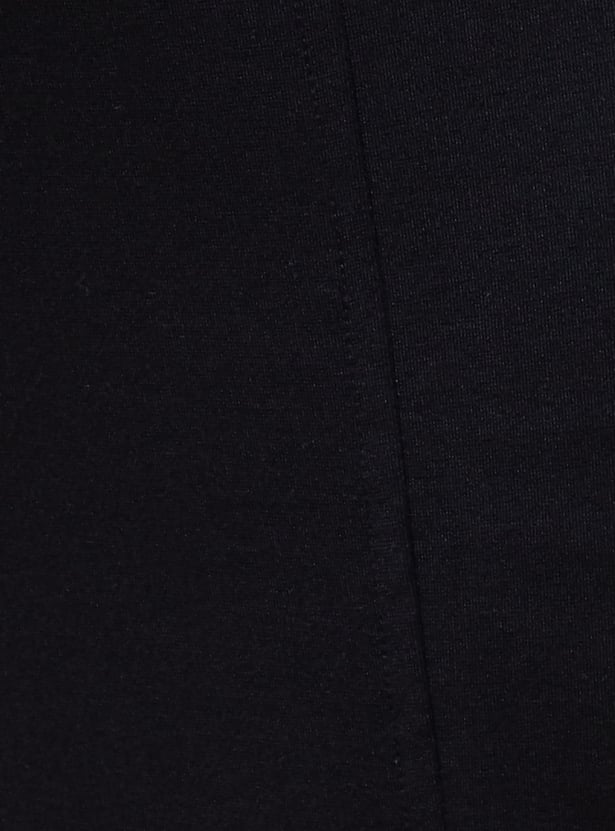CODE CLASSIC Solid Slitted Skirt