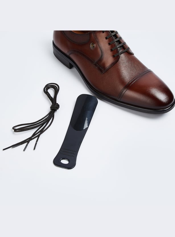 LOUIS PHILIPPE Textured Derby Shoes