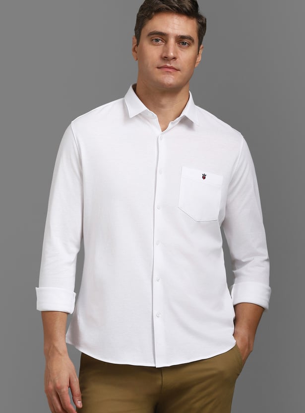 LP SPORT Solid Regular Fit Shirt