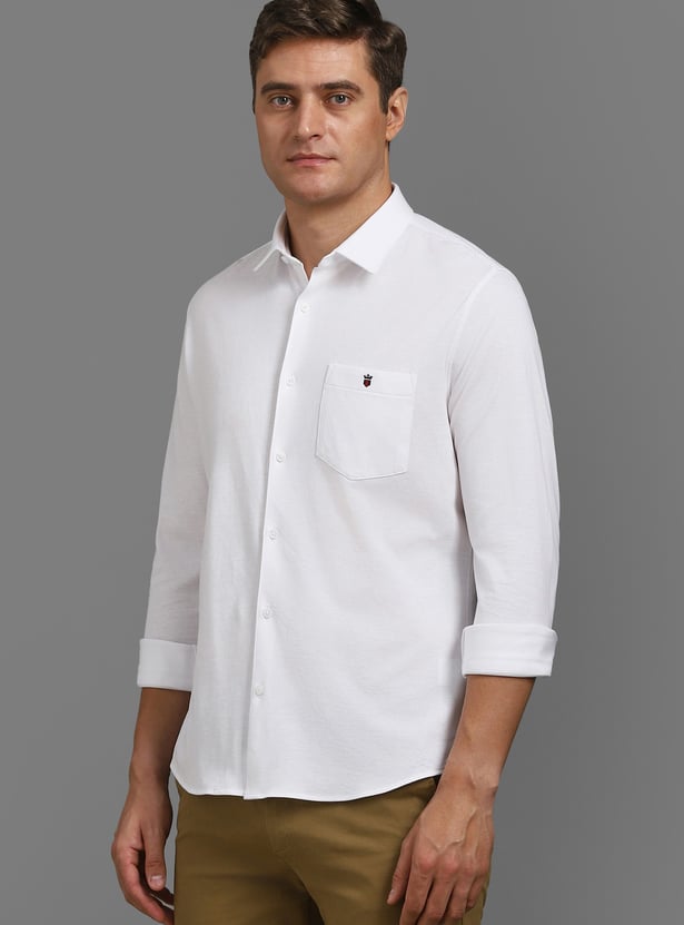 LP SPORT Solid Regular Fit Shirt