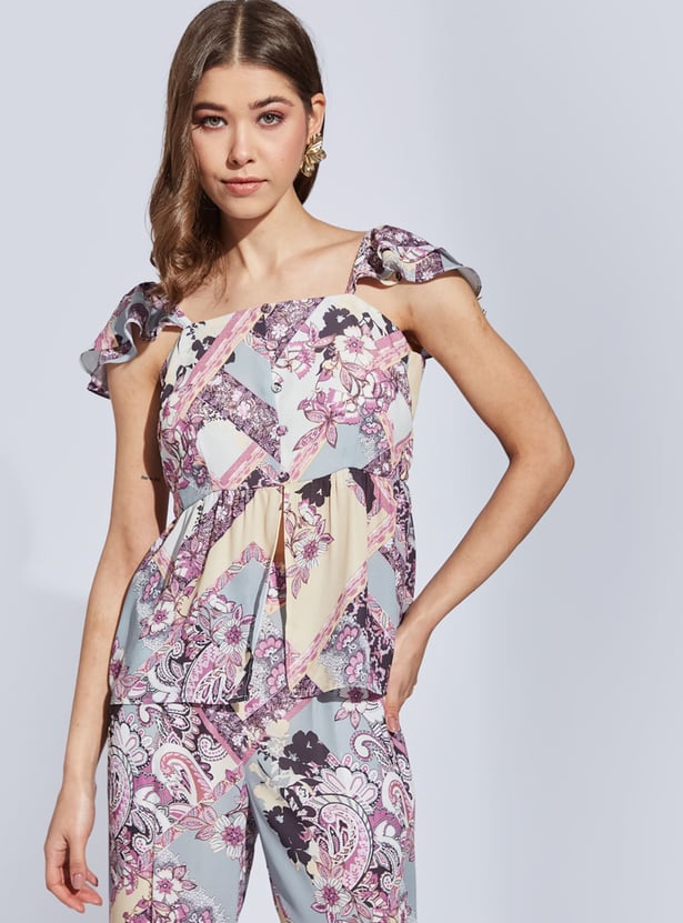 LATIN QUARTERS Floral Printed Co-ord Set