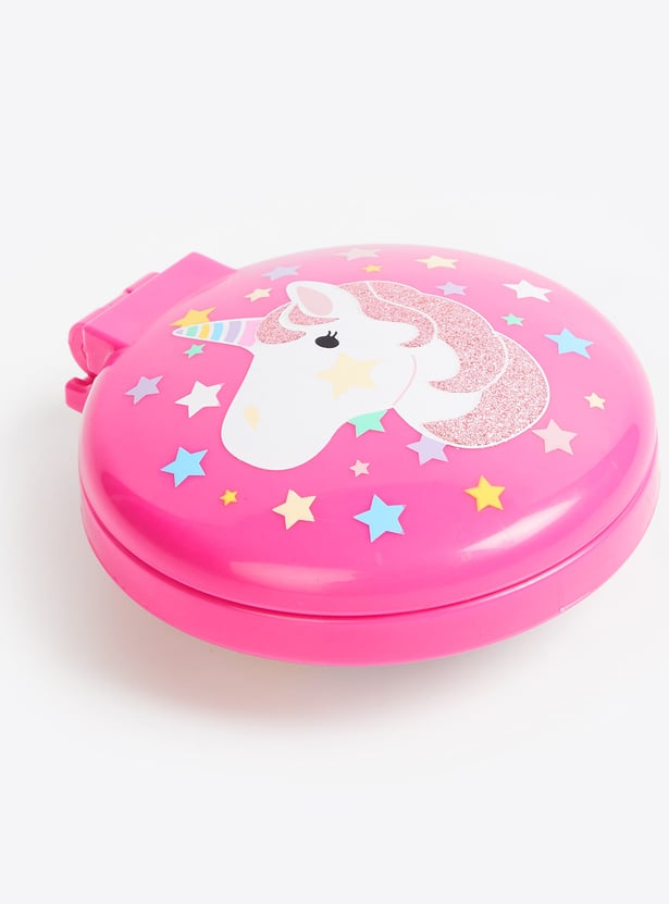 FAME FOREVER Unicorn Folding Hair Brush with Mirror