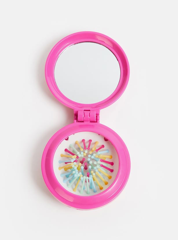 FAME FOREVER Unicorn Folding Hair Brush with Mirror