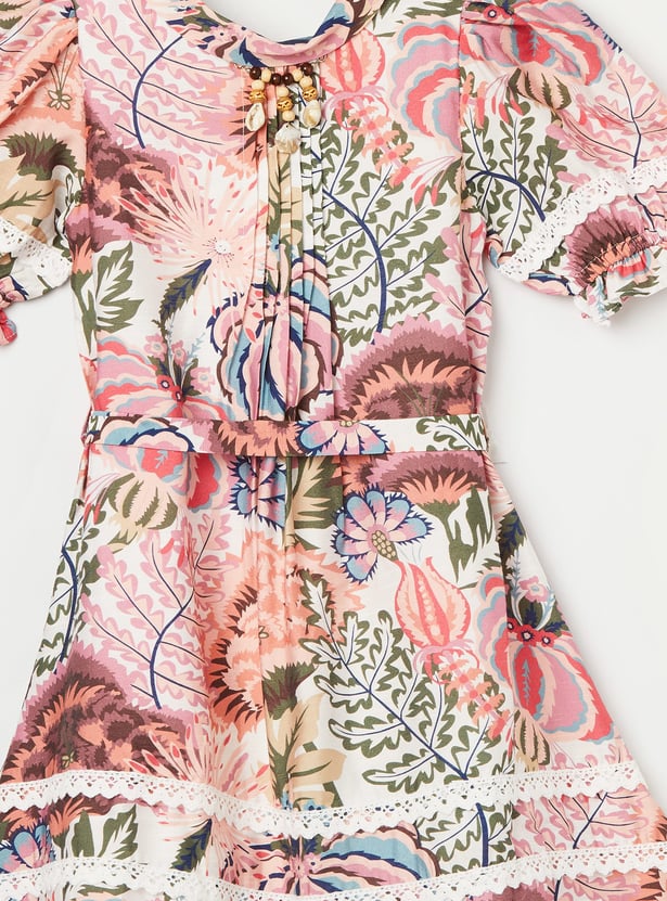 PEPPERMINT Girls Printed A-line Dress