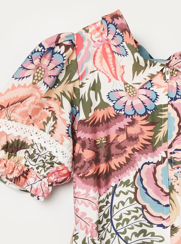 PEPPERMINT Girls Printed A-line Dress