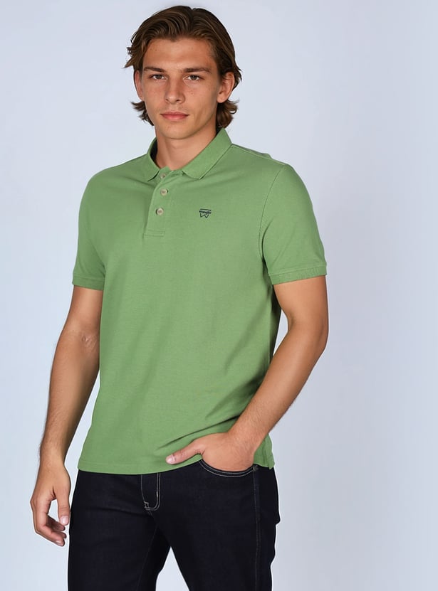 WRANGLER Solid Polo T-shirt