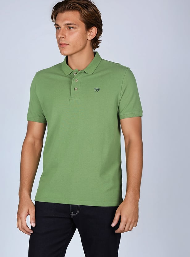 WRANGLER Solid Polo T-shirt