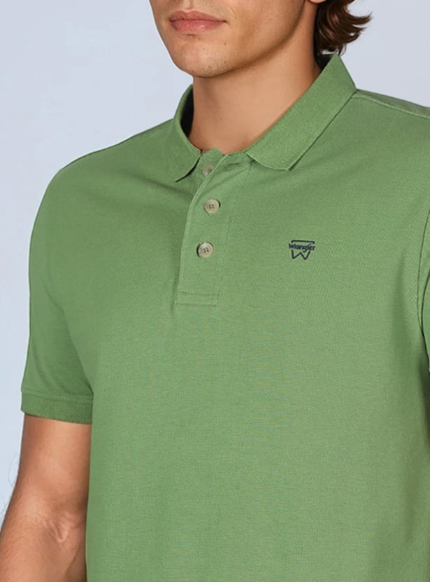 WRANGLER Solid Polo T-shirt