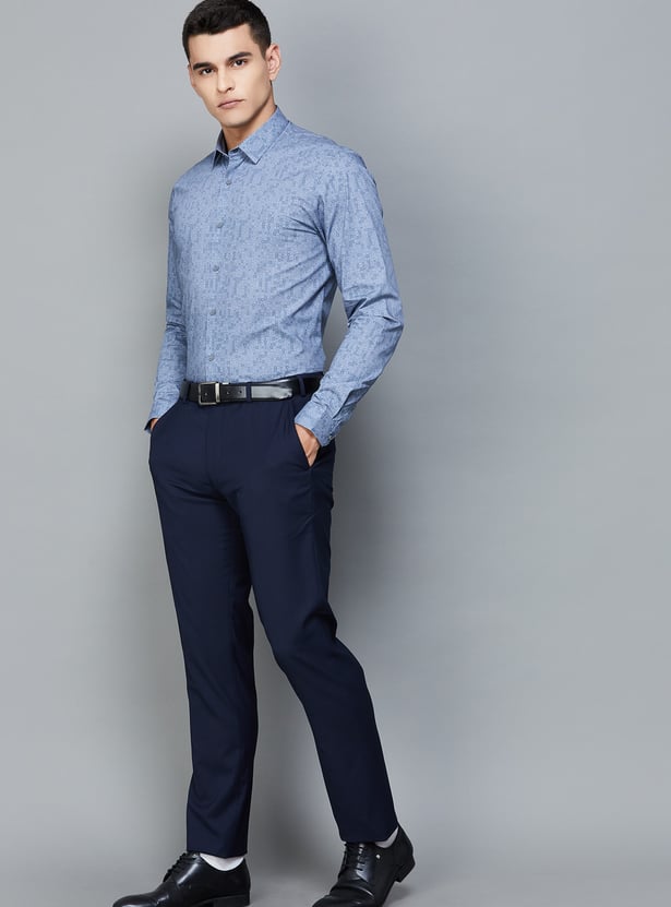 LOUIS PHILIPPE Printed Super Slim Formal Shirt