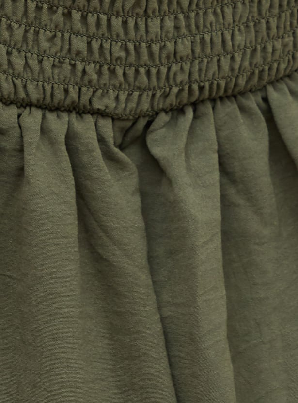 GINGER Textured Wide Leg Jumpsuit