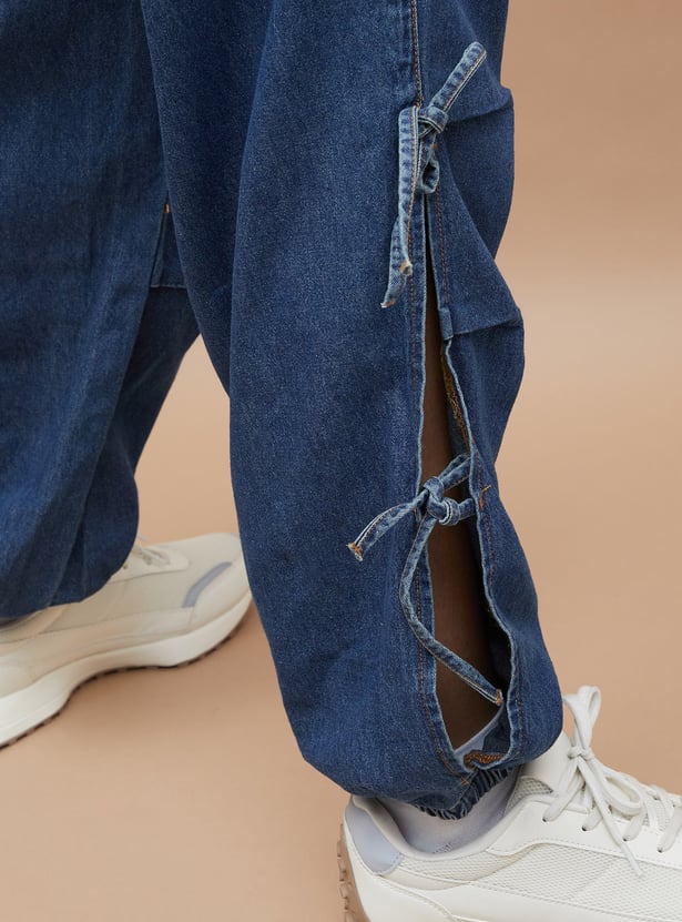 GINGER Solid Denim Joggers