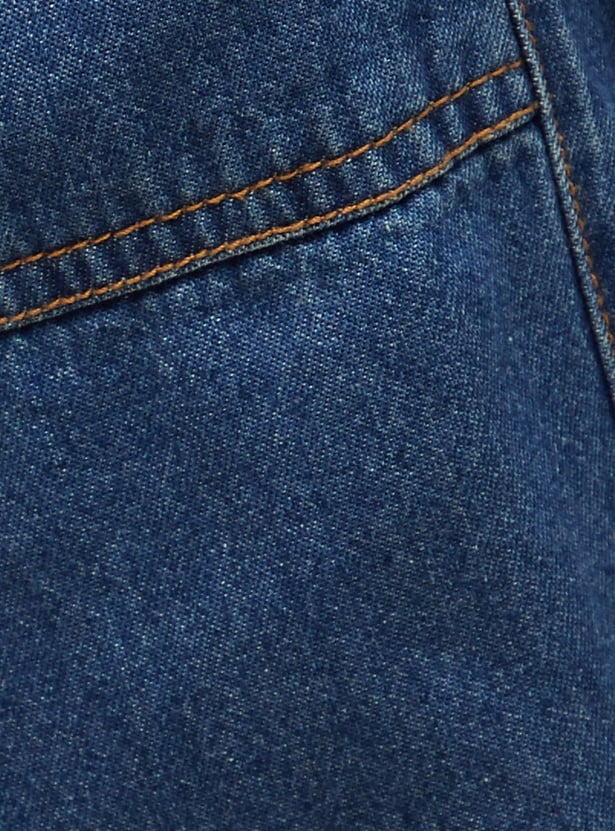 GINGER Solid Denim Joggers
