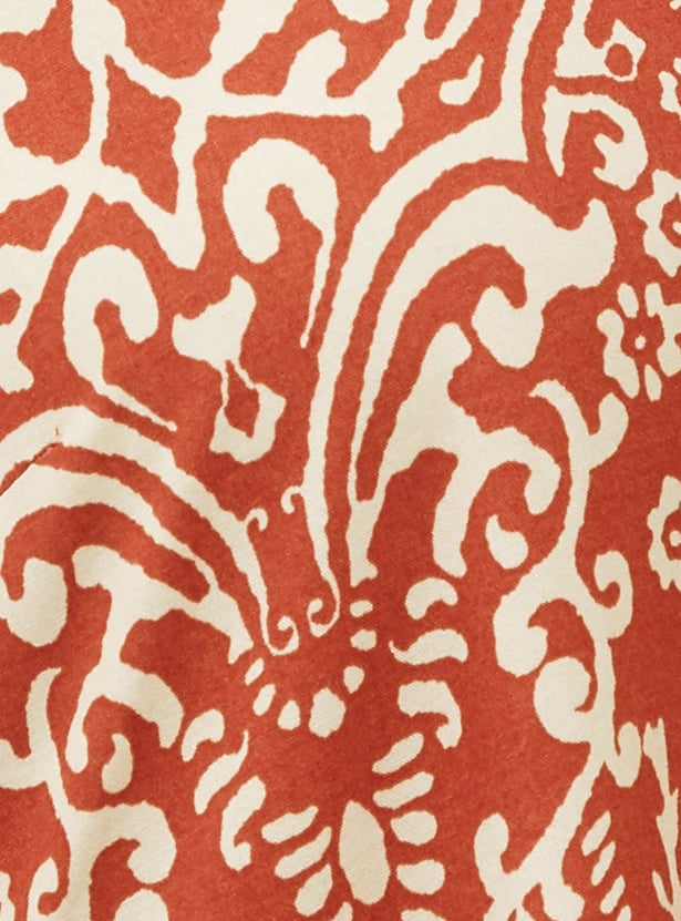 COLOUR ME Ethnic Motif Midi Dress