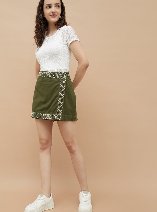 COLOUR ME Embroidered Skort
