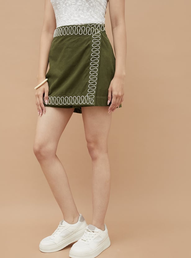 COLOUR ME Embroidered Skort