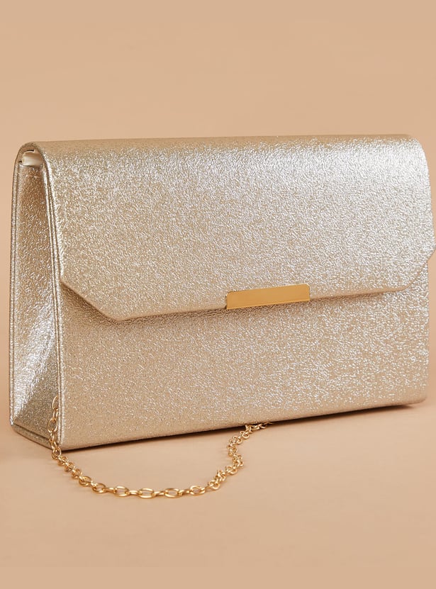 CODE Basket Weave Clutch