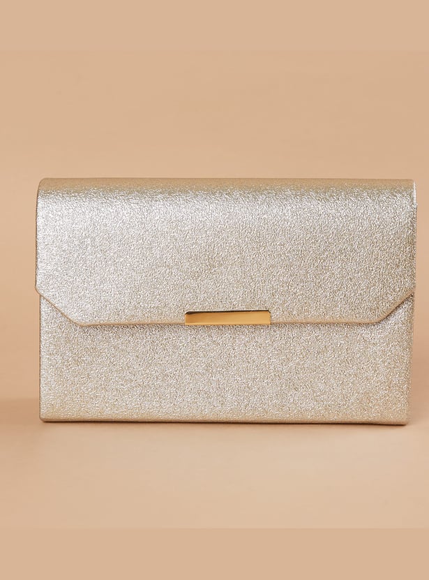 CODE Basket Weave Clutch