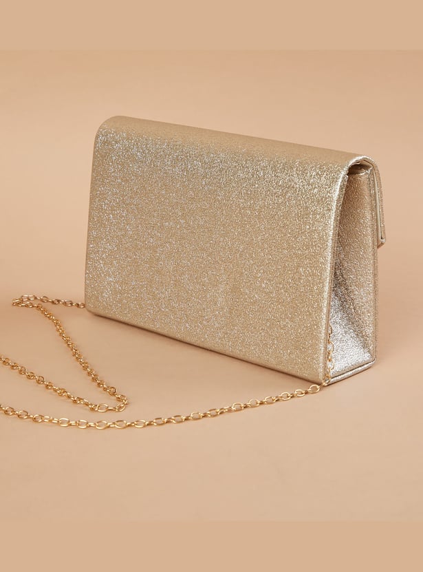 CODE Basket Weave Clutch