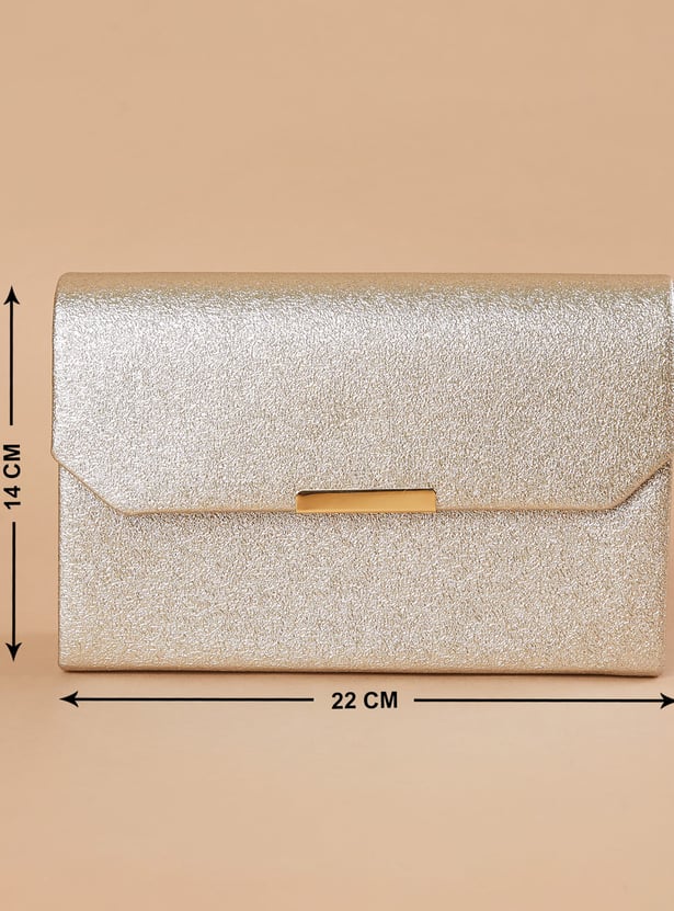 CODE Basket Weave Clutch