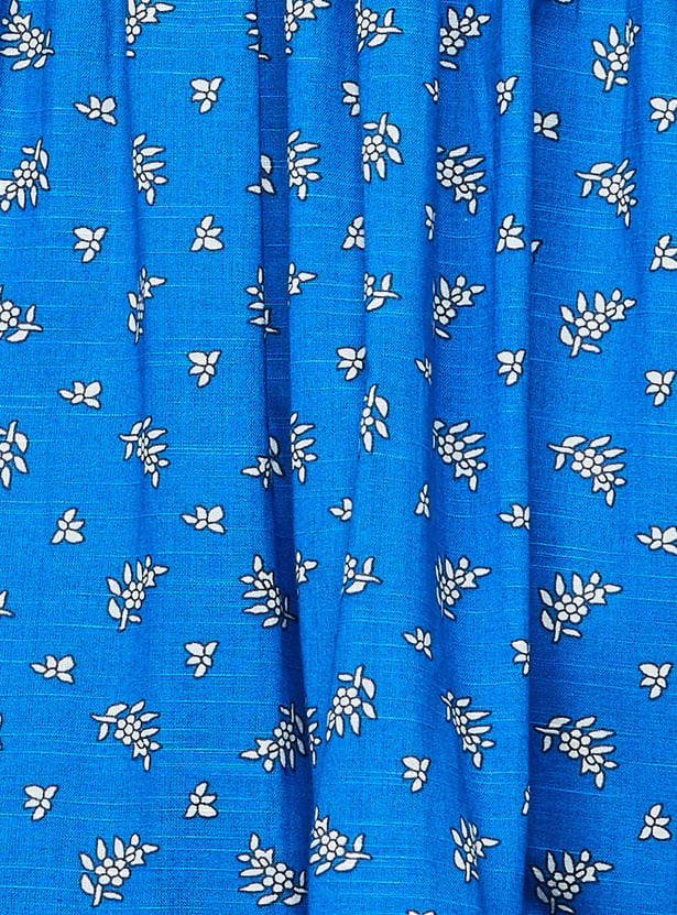 BIBA Floral Print A-Line Dress