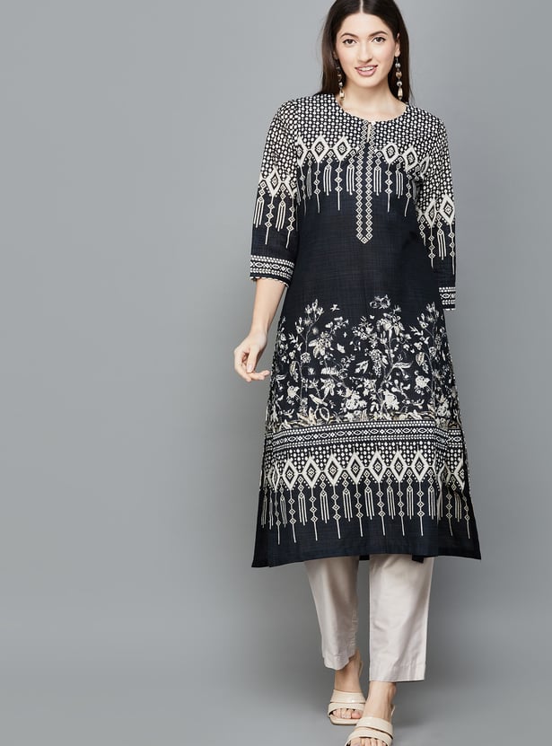 BIBA Printed Straight Kurta