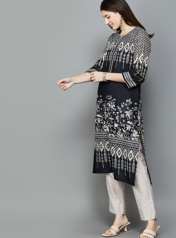 BIBA Printed Straight Kurta