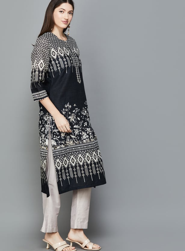 BIBA Printed Straight Kurta