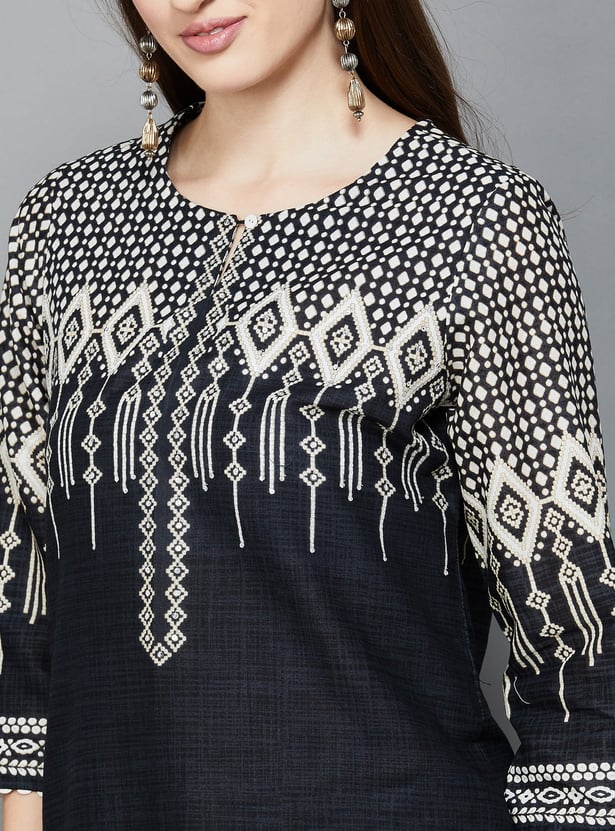 BIBA Printed Straight Kurta