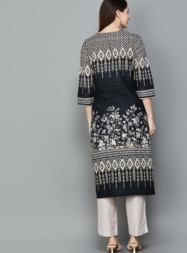 BIBA Printed Straight Kurta