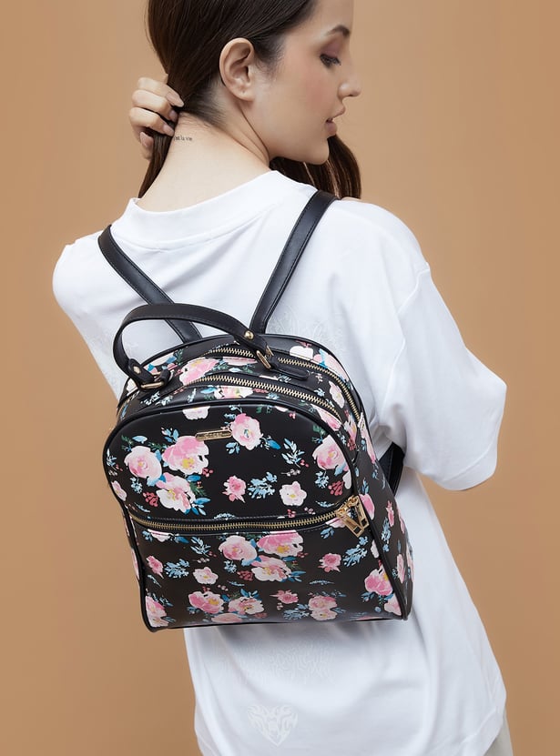 GINGER Floral Print Backpack