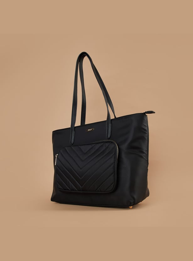 GINGER Quilted Pocket Shoulder Bag