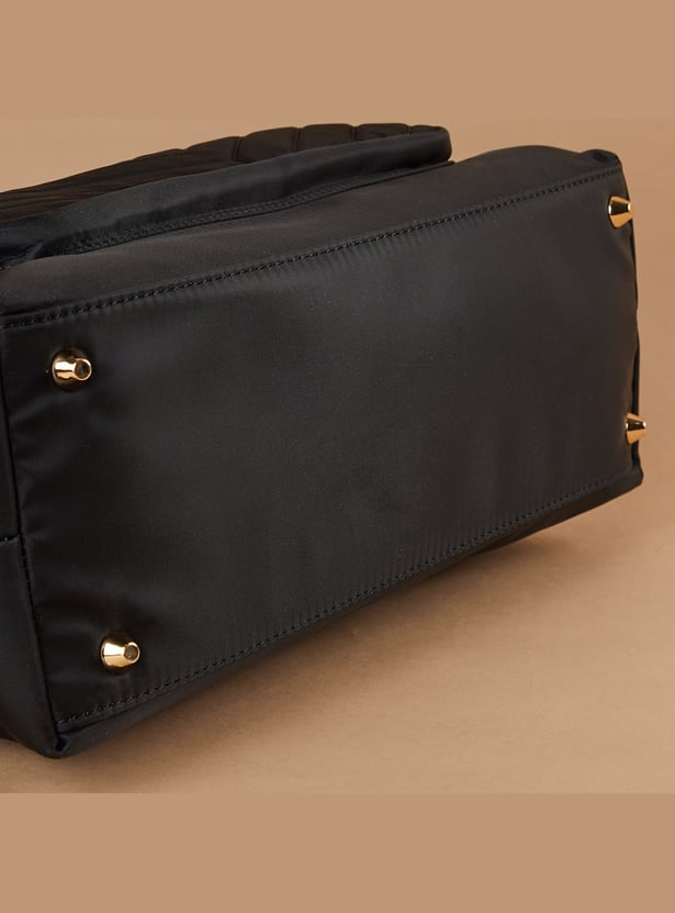 GINGER Quilted Pocket Shoulder Bag