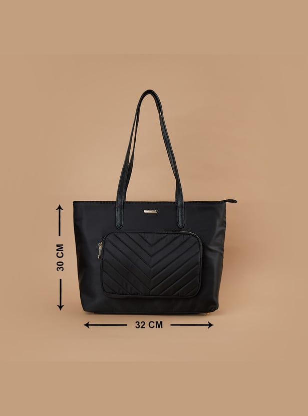 GINGER Quilted Pocket Shoulder Bag