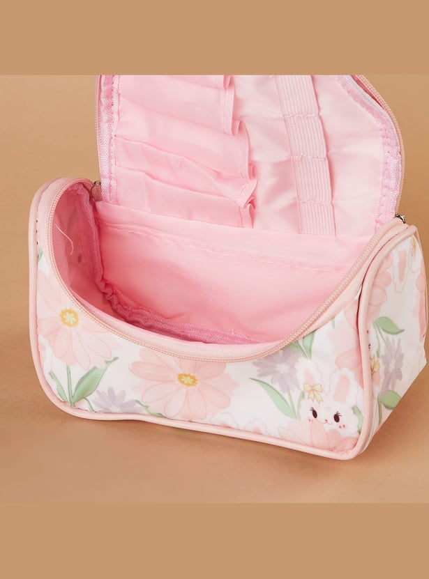 GINGER Heart Print Vanity Pouch