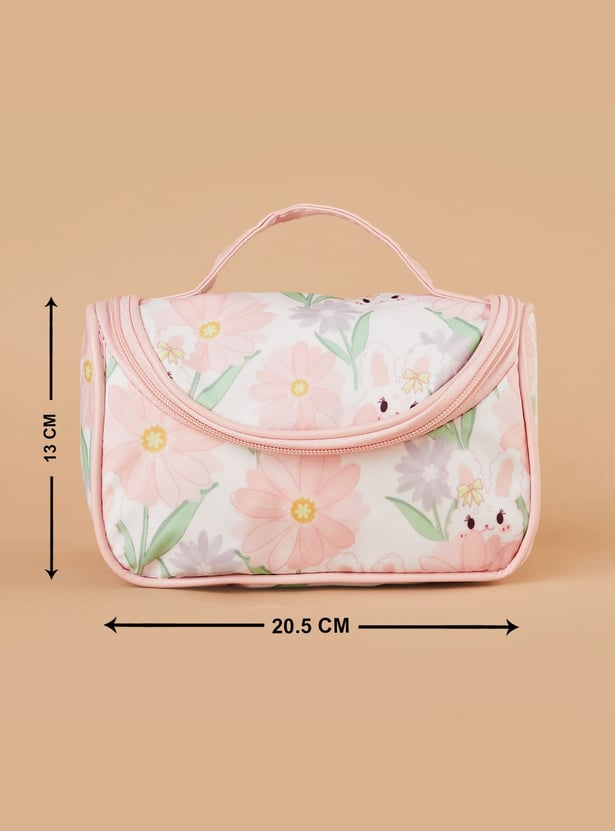GINGER Heart Print Vanity Pouch
