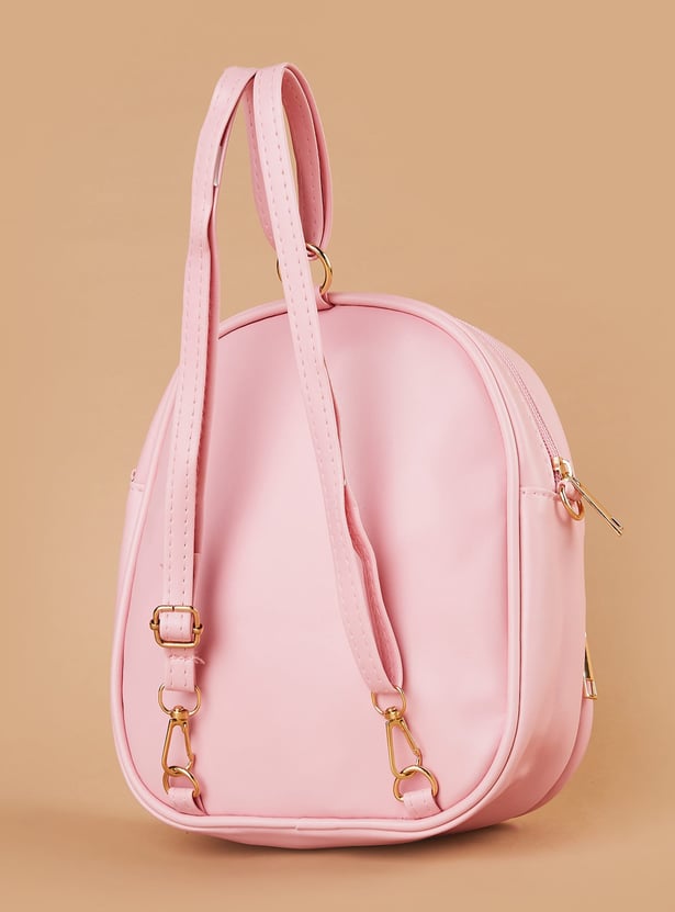 GINGER Sequinned Backpack with Appliqued Details