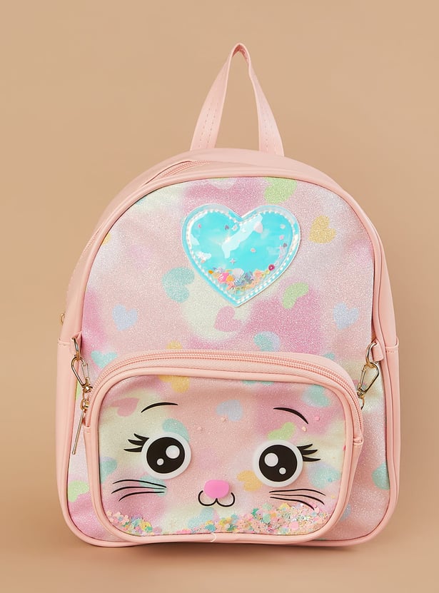 GINGER Shimmery Backpack with Bag
