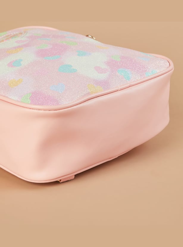 GINGER Shimmery Backpack with Bag