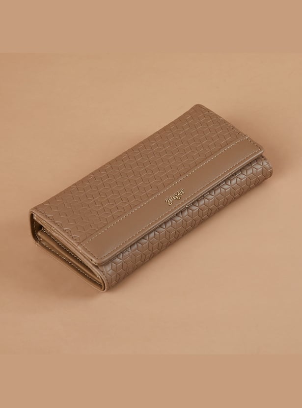 GINGER Geometric Pattern Push-Button Wallet