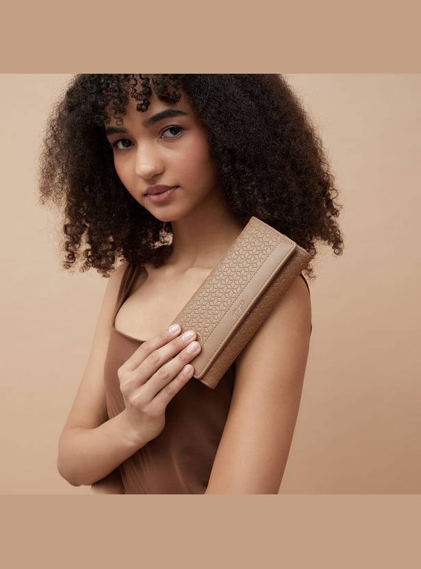 GINGER Geometric Pattern Push-Button Wallet