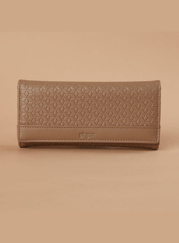 GINGER Geometric Pattern Push-Button Wallet