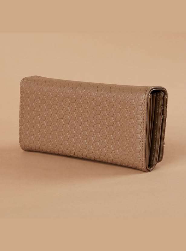 GINGER Geometric Pattern Push-Button Wallet