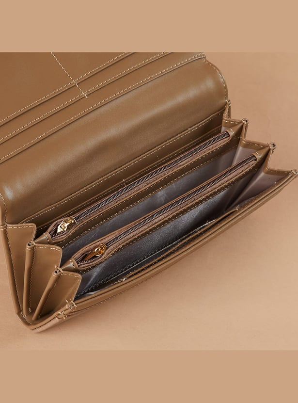 GINGER Geometric Pattern Push-Button Wallet