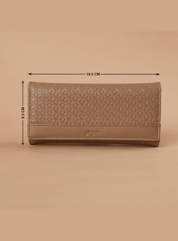 GINGER Geometric Pattern Push-Button Wallet
