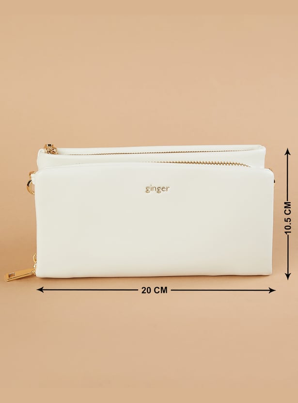 GINGER Solid Wallet with Detachable Strap